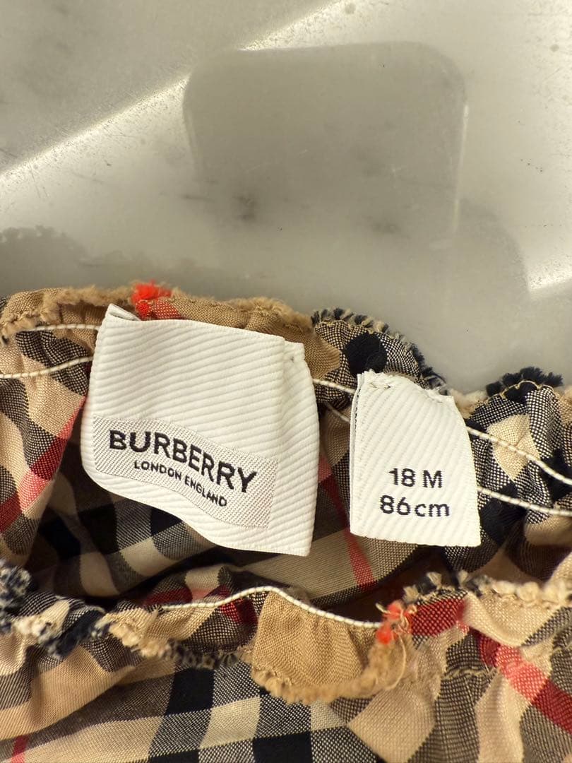 Burberry バーバリーベージュ チェック ワンピース 85cm