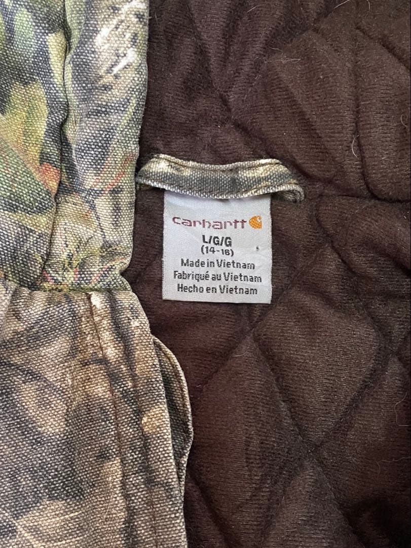 Carhartt 迷彩柄 フード付きジャケット Lサイズ