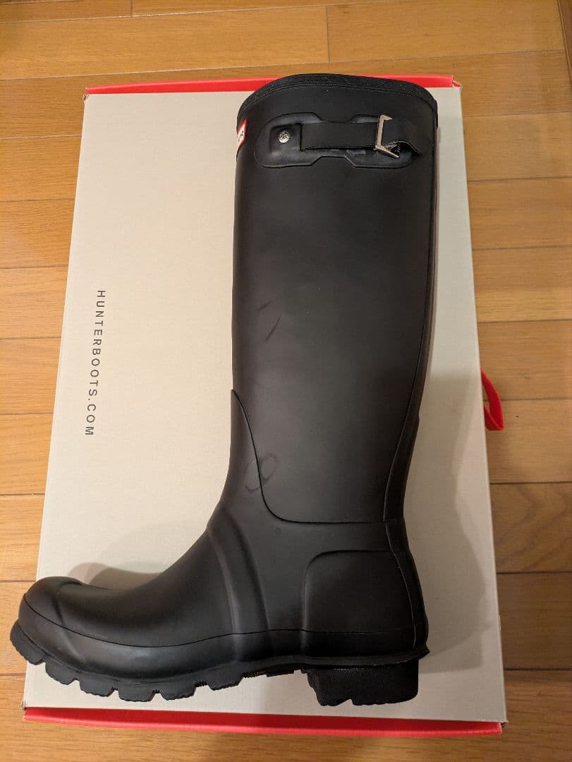 【美品】hunter レインブーツ 38size ブラック