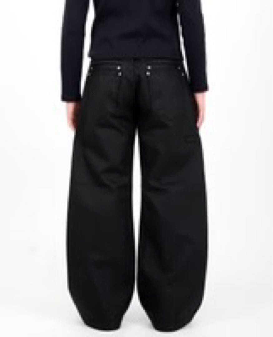 パンツ asapmode Stacked Oil Coating Wide-Leg