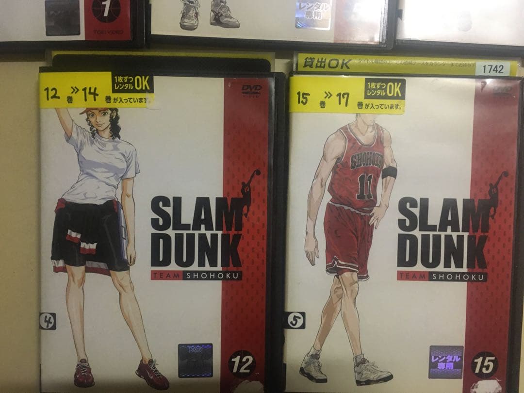 DVD スラムダンク　全17巻セット　レンタル版+11巻のみセル版