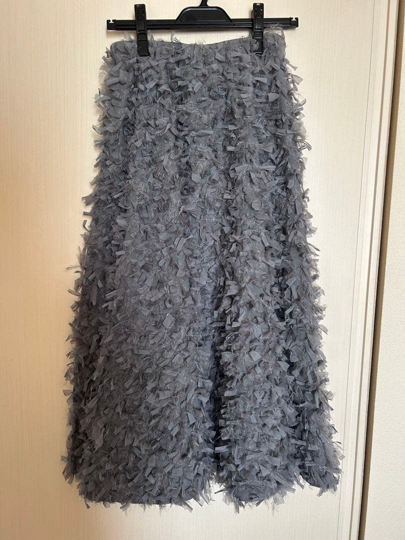 【訳あり】SHE Tokyo Elliy Feather Charcoal36