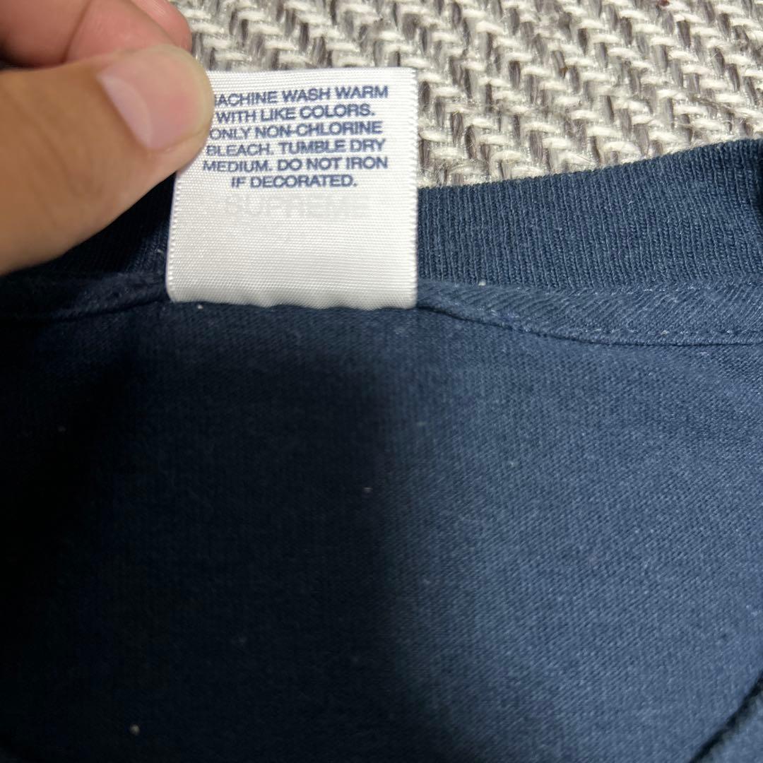 『激レア』Supreme ロゴ Tシャツ ネイビー