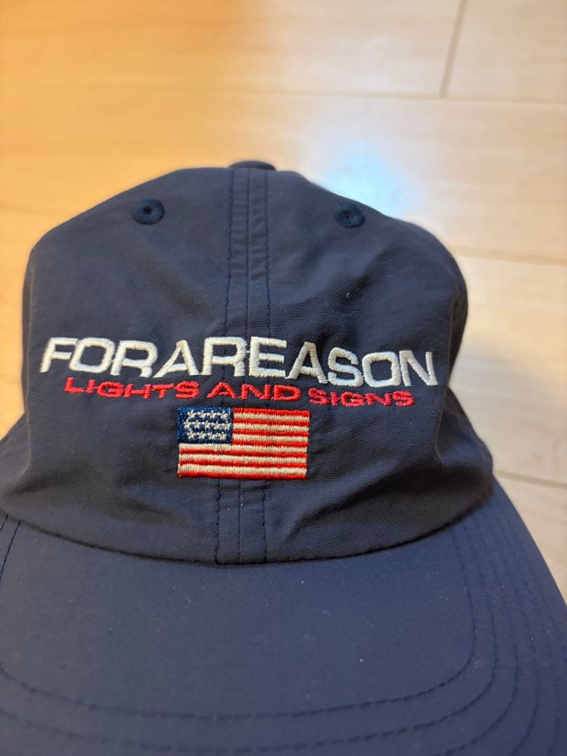 FOR A REASON キャップ ネイビー