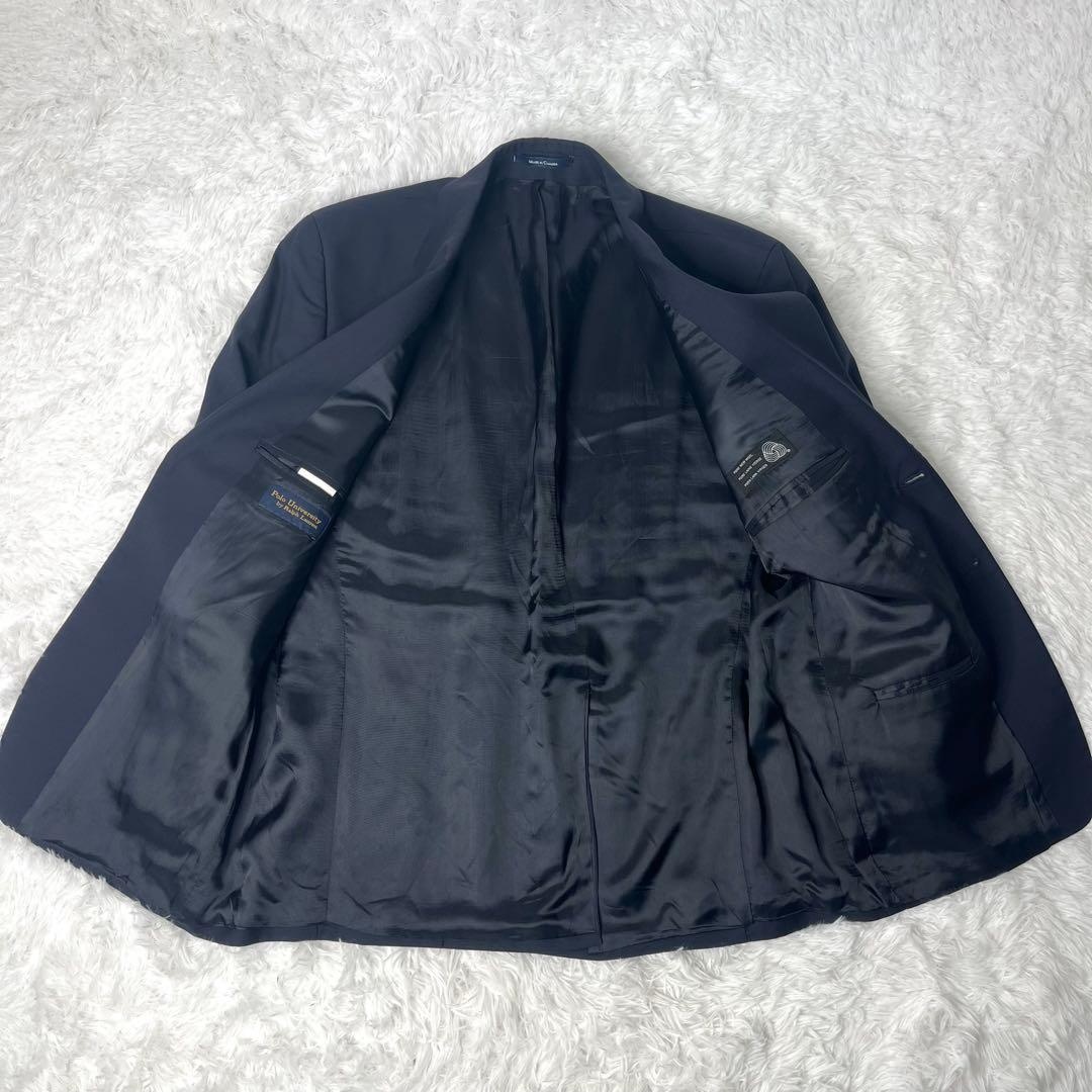 【美品】 80s ポロユニバーシティ ラルフローレン 紺ブレ Mサイズ カナダ製