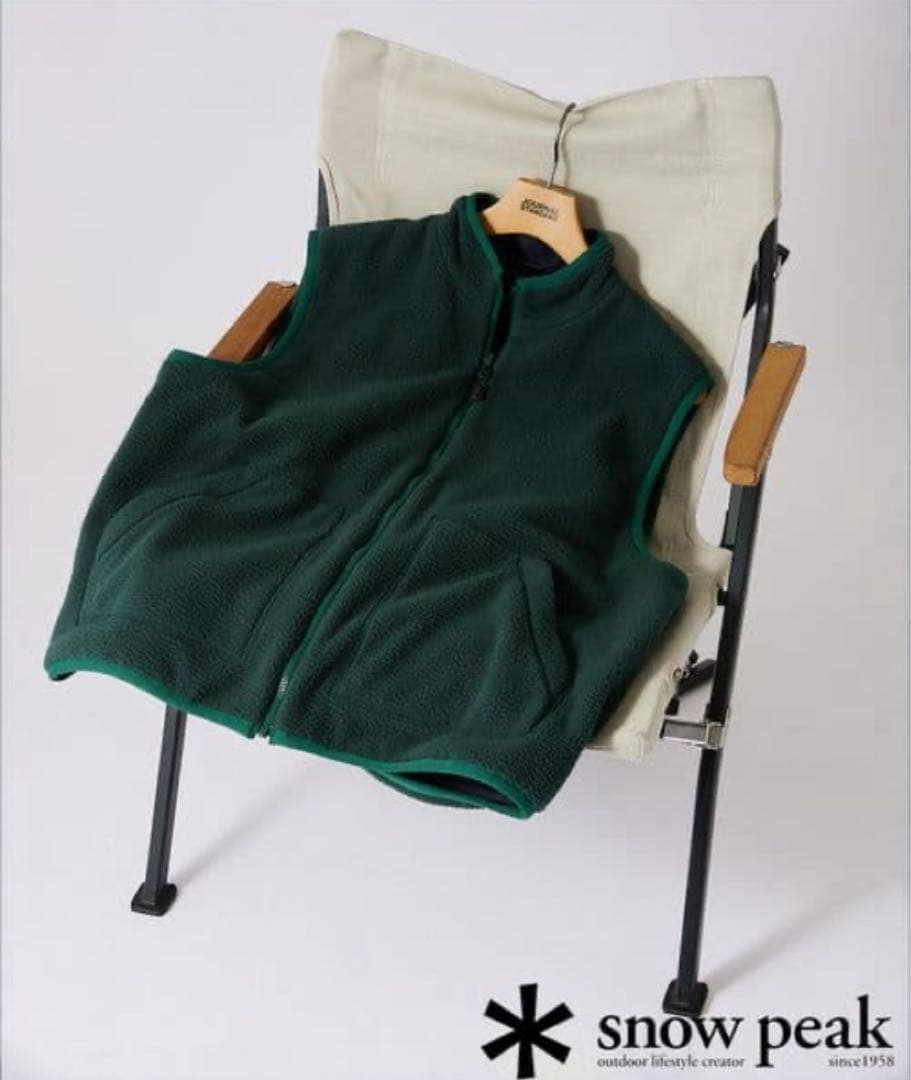 【別注 極美品】スノーピーク　ジャーナルスタンダード リバーシブル ボアベスト