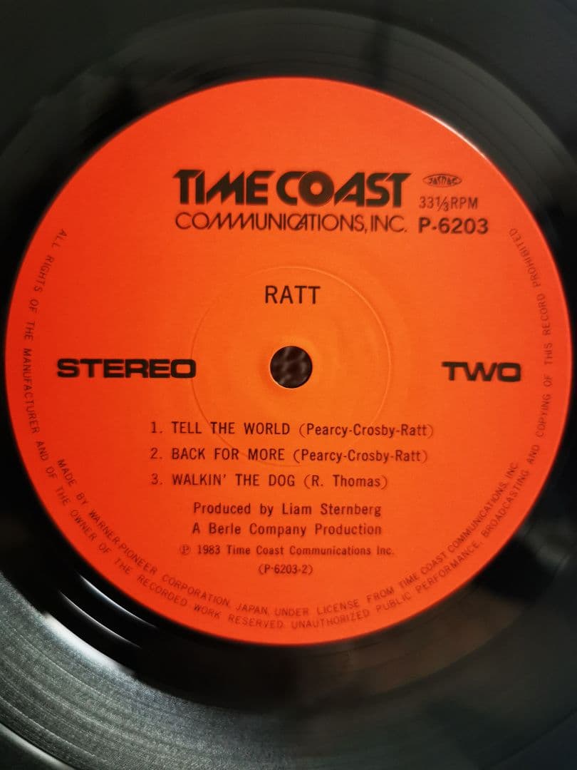 シュリンク付レコード はがき付き RATT / same 国内盤帯付LP メタル