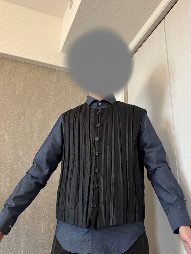 イッセイミヤケ　プリーツベスト　サイズL
