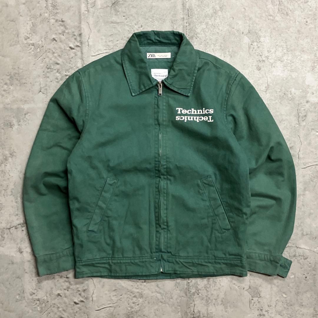 ZARA Technics コラボロゴ入り ジップアップジャケット　Sサイズ