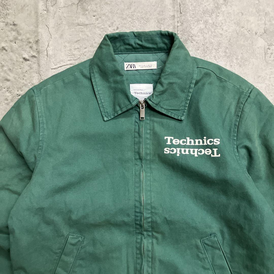 ZARA Technics コラボロゴ入り ジップアップジャケット　Sサイズ