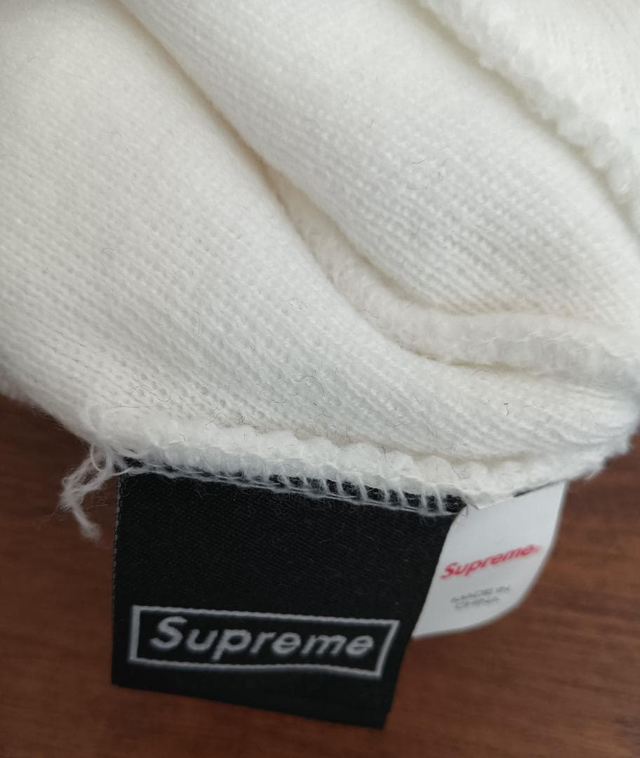 【新品タグ付】Supreme New Era Box Logo Beanie 白