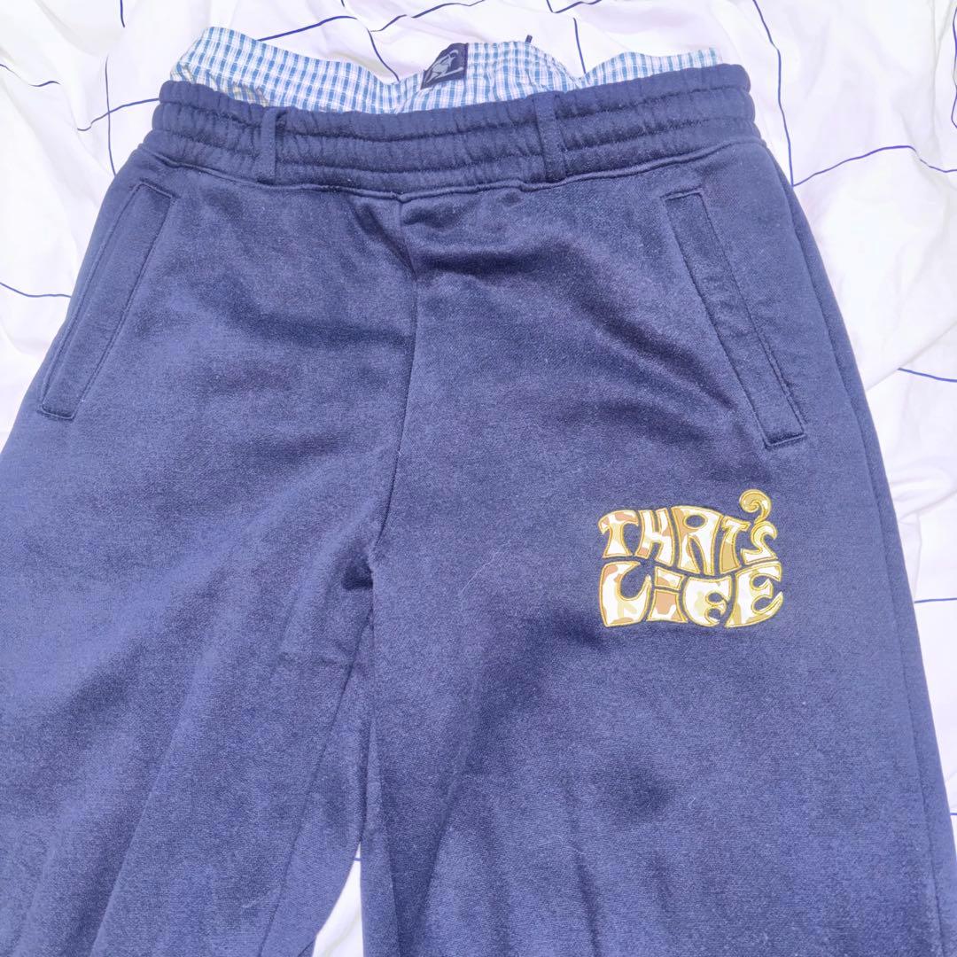 パンツ That's Life front print sweat pants