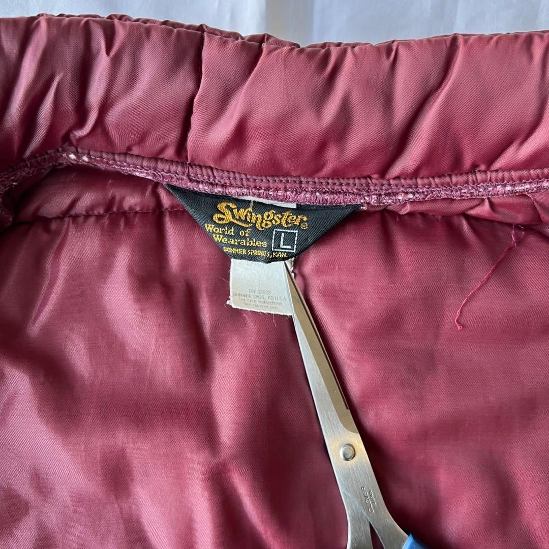 70’s~ Swingster レーシングダウンベスト MG Mitten 古着