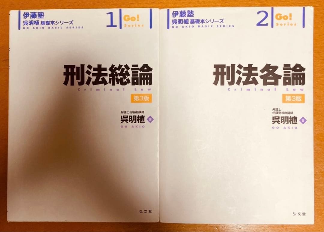 呉明植 「刑法総論・各論」講義マーカー済