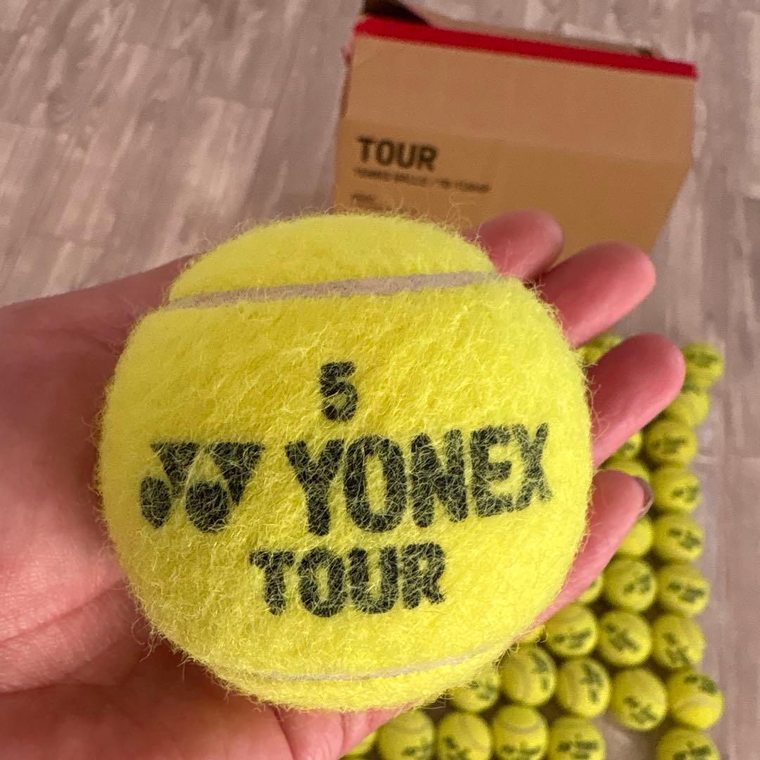 送料込美品＊大会使用‼︎YONEX TOUR テニスボールどど〜んと100球セット