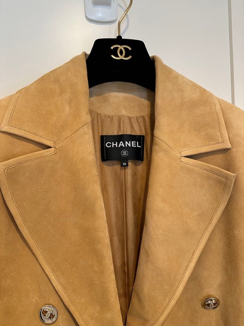 ⭐︎CHANEL ベージュ　スエードコート　36⭐︎