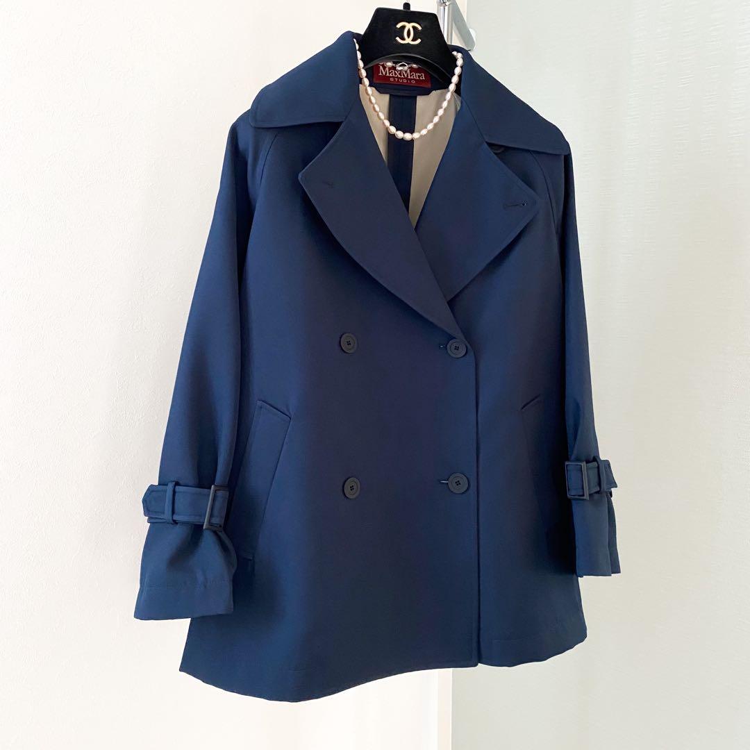 ★新品同様★マックスマーラ MaxMara ショートトレンチコート★