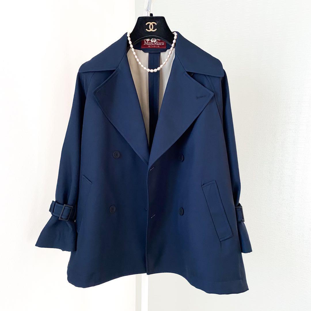 ★新品同様★マックスマーラ MaxMara ショートトレンチコート★