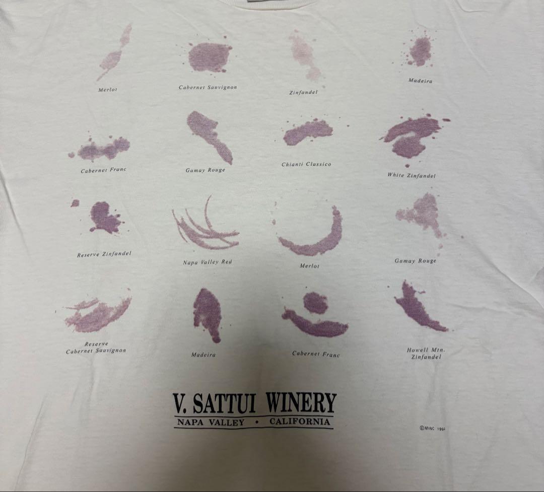 ONEITA V. SATUL WINERY Tシャツ　ワイン　染み　オニータ