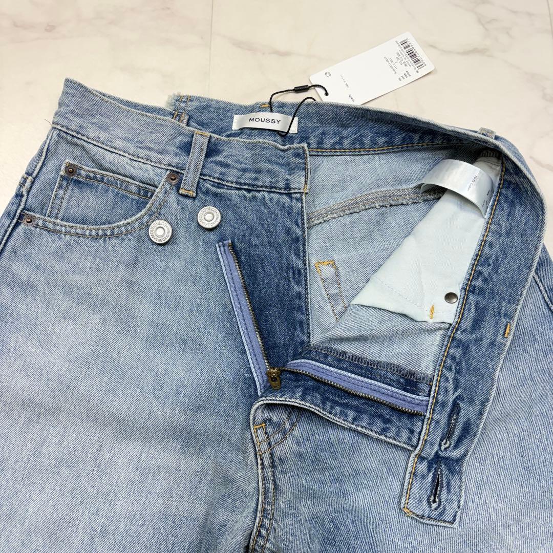 美品！MOUSSY CROSS WAIST WIDE STRAIGH サイズ2