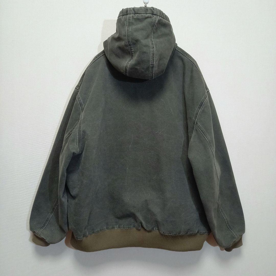 2XL！00s メキシコ製 カーハート モスグリーン アクティブジャケット