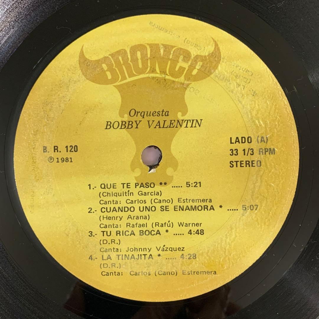 米盤LP Bobby Valentin Siempre En Forma ボビー