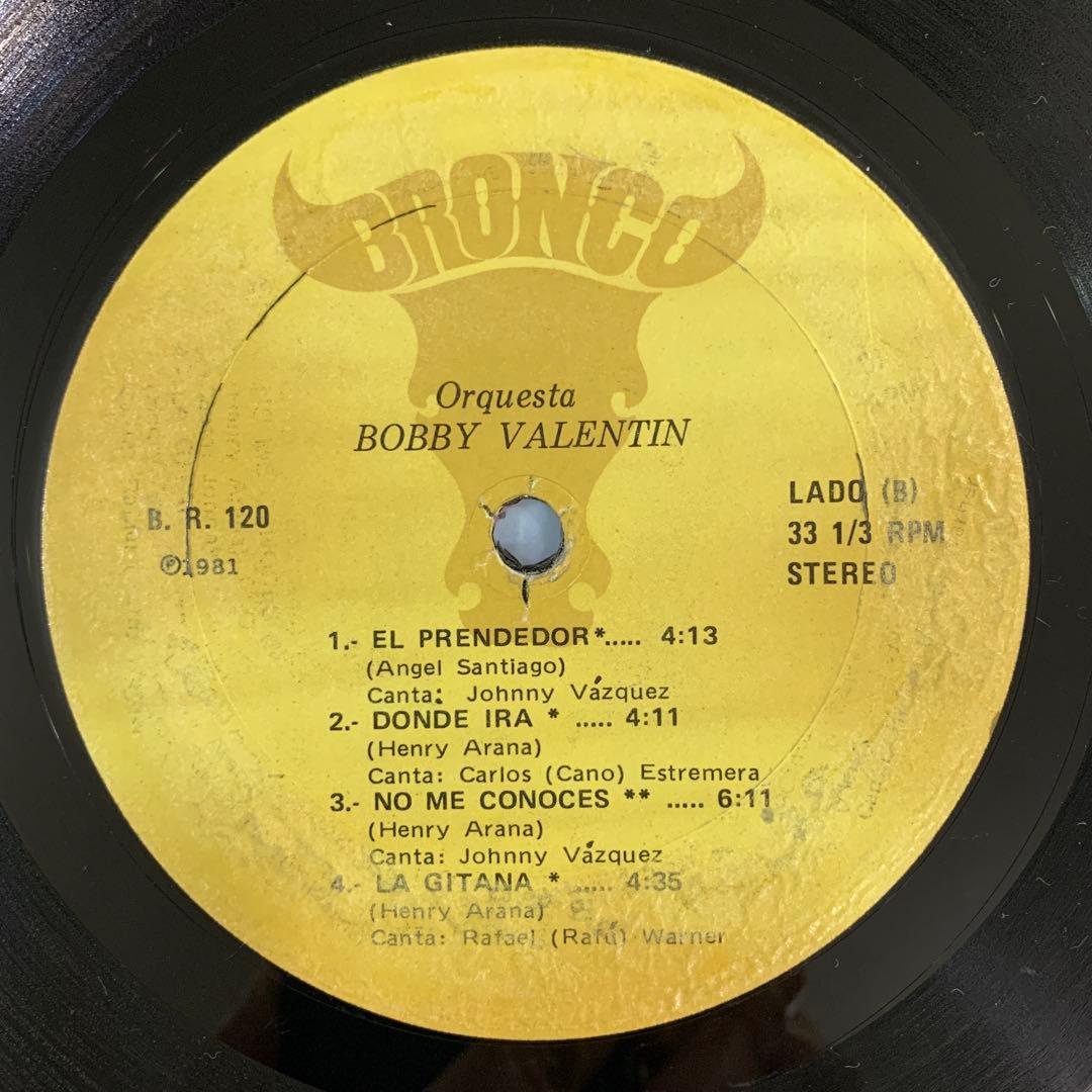 米盤LP Bobby Valentin Siempre En Forma ボビー