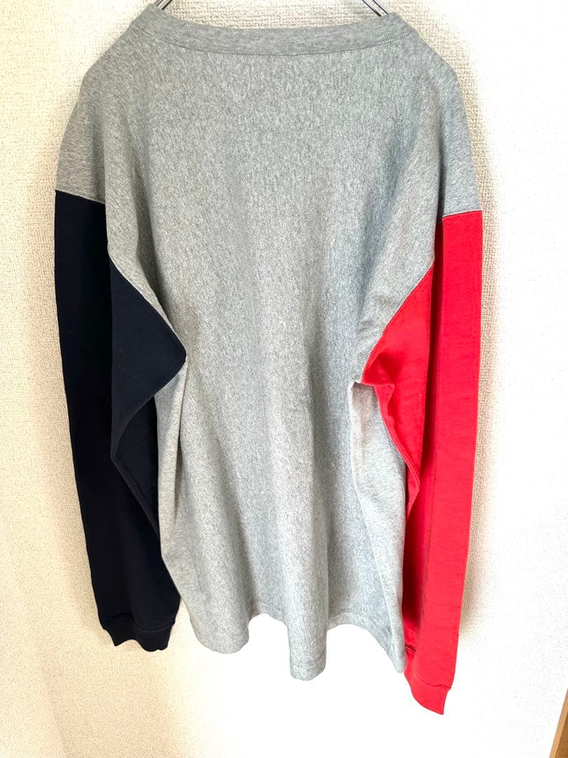 Champion リバースィーブ　長袖　袖切り替え Tシャツ　XL 希少サイズ