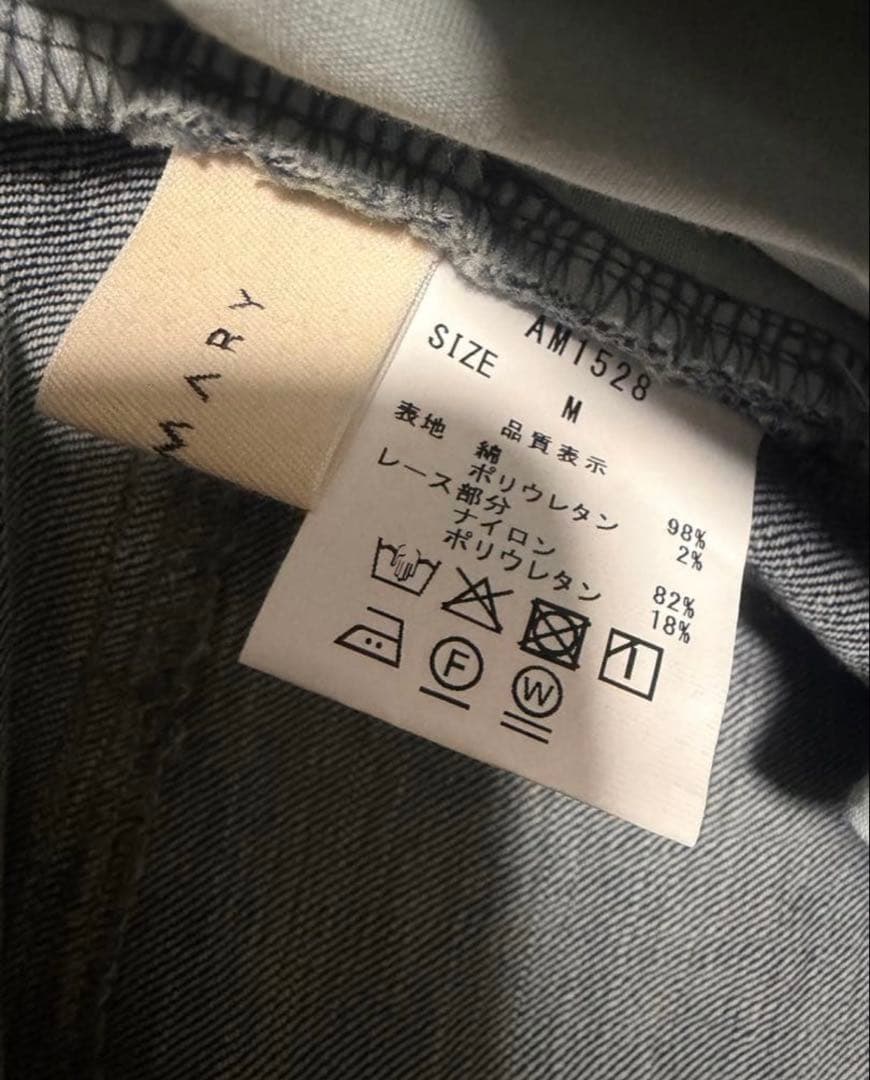 パンツ andmary Heart stitch denim M