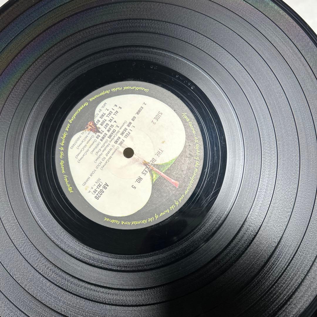 ビートルズ ／AR-8028 Apple レコード／国内帯付・補充票／美音・美盤