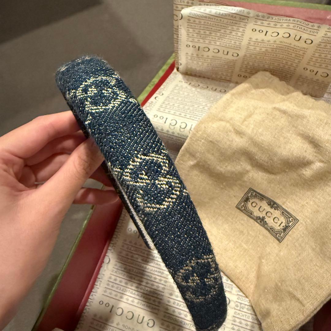 GUCCI デニムカチューシャ