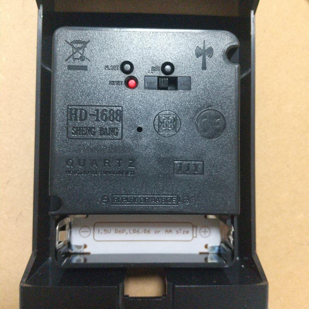 北欧モダン♪定価1万3千円 deuxC ドゥセー 掛け置き電波時計 アルミ製