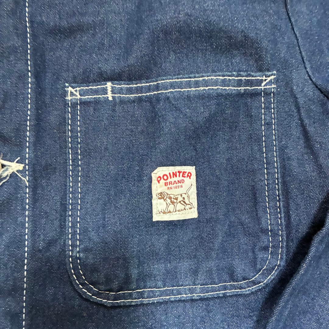 美品 90s USA製 POINTER BRAND カバーオール 濃紺 38