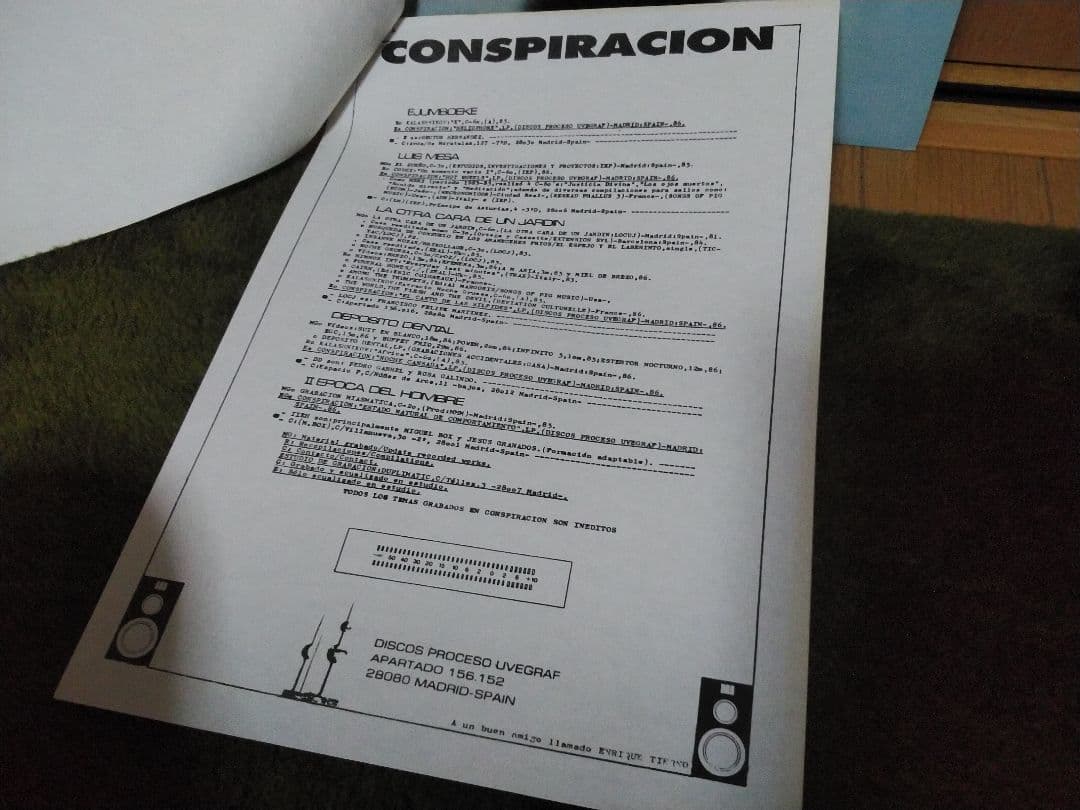 レコード．エレクトロニカVA．CONSPIRACION