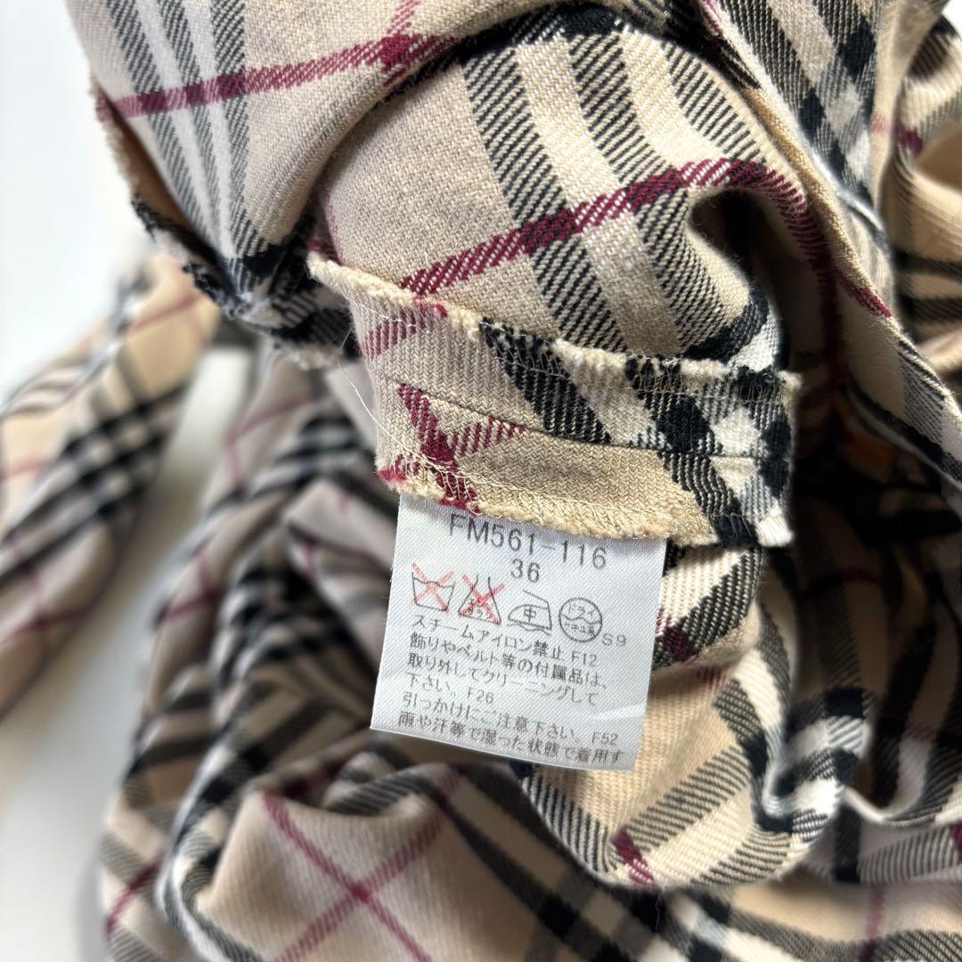 美品バーバリーブルーレーベルノヴァチェック総柄ワンピース正規品BURBERRY