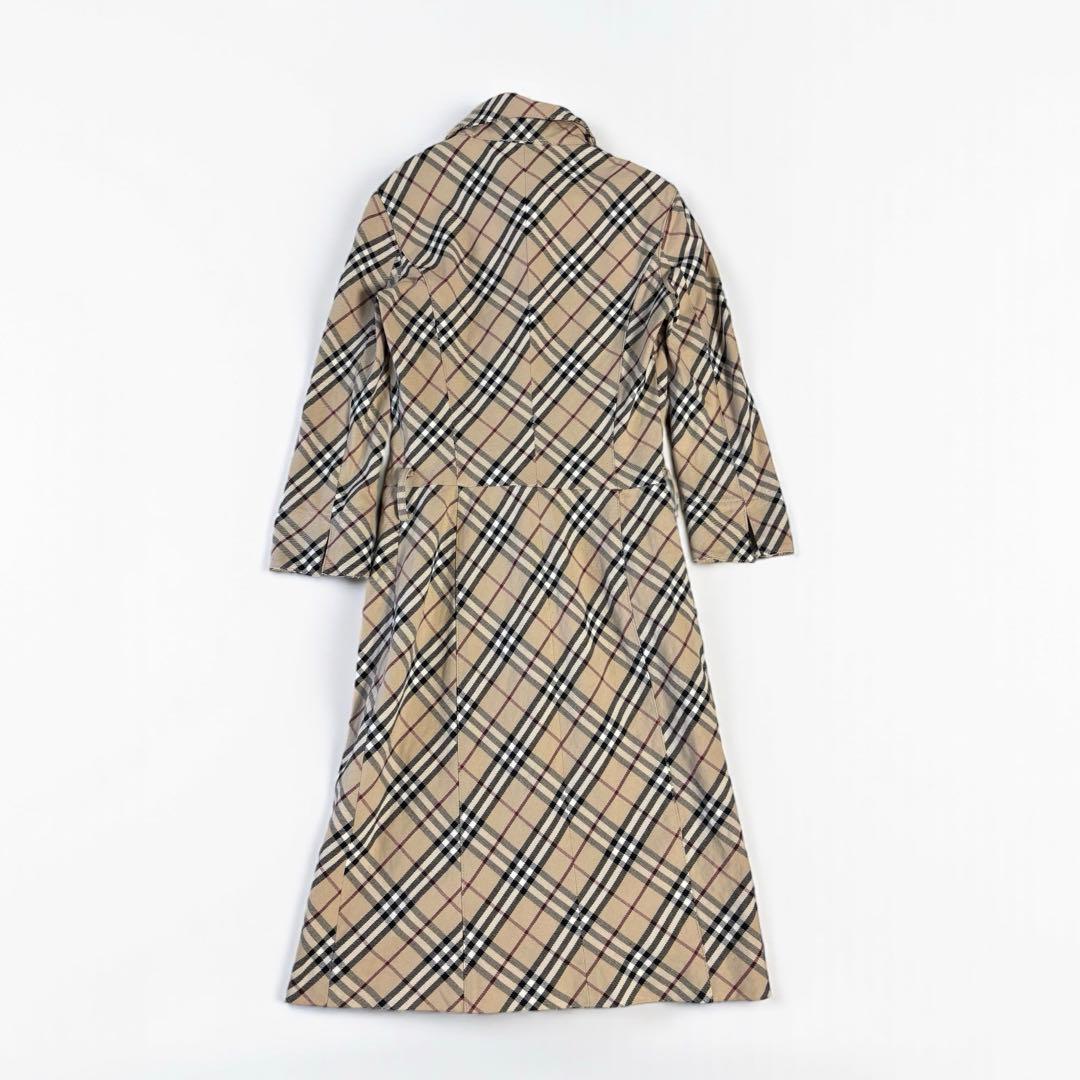 美品バーバリーブルーレーベルノヴァチェック総柄ワンピース正規品BURBERRY