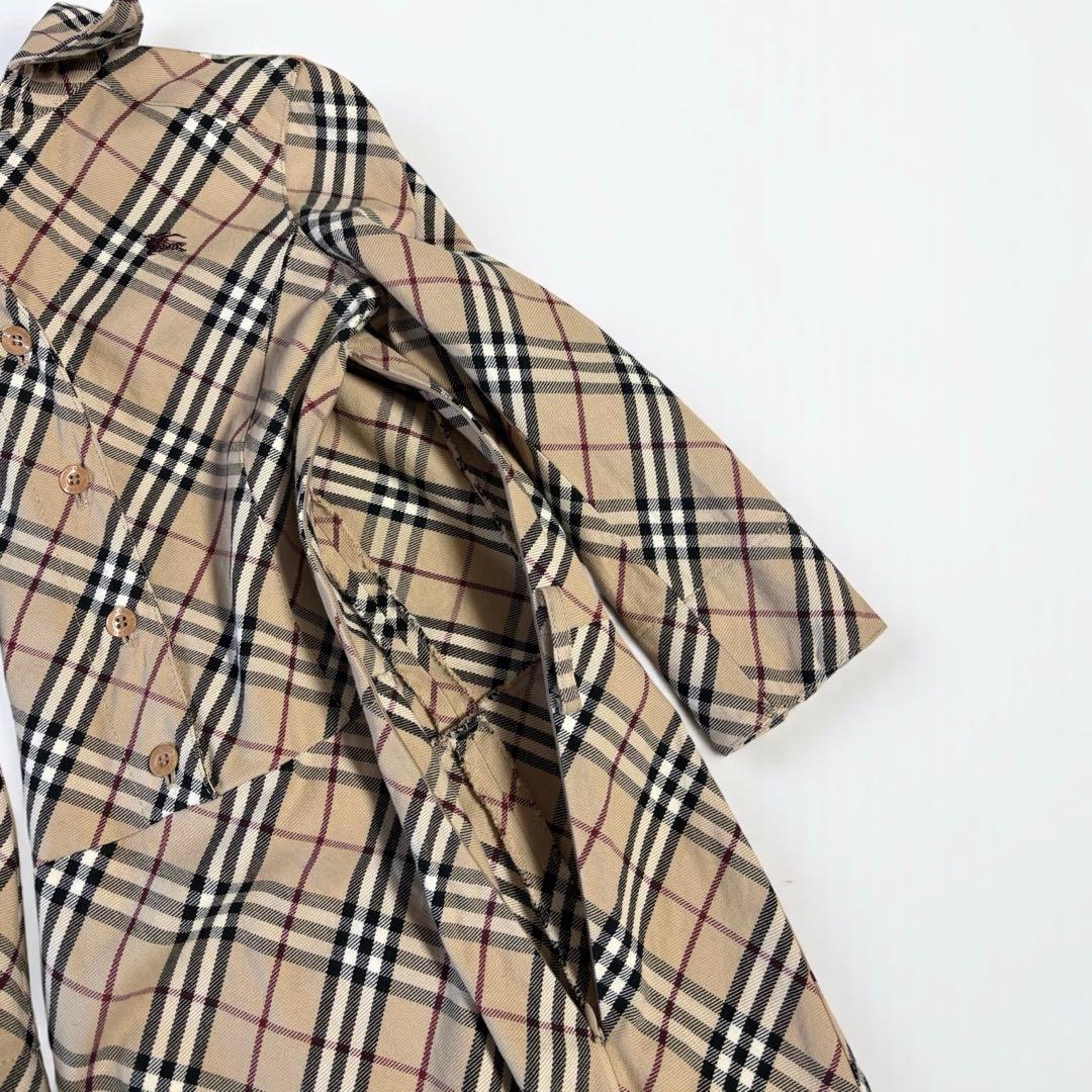 美品バーバリーブルーレーベルノヴァチェック総柄ワンピース正規品BURBERRY