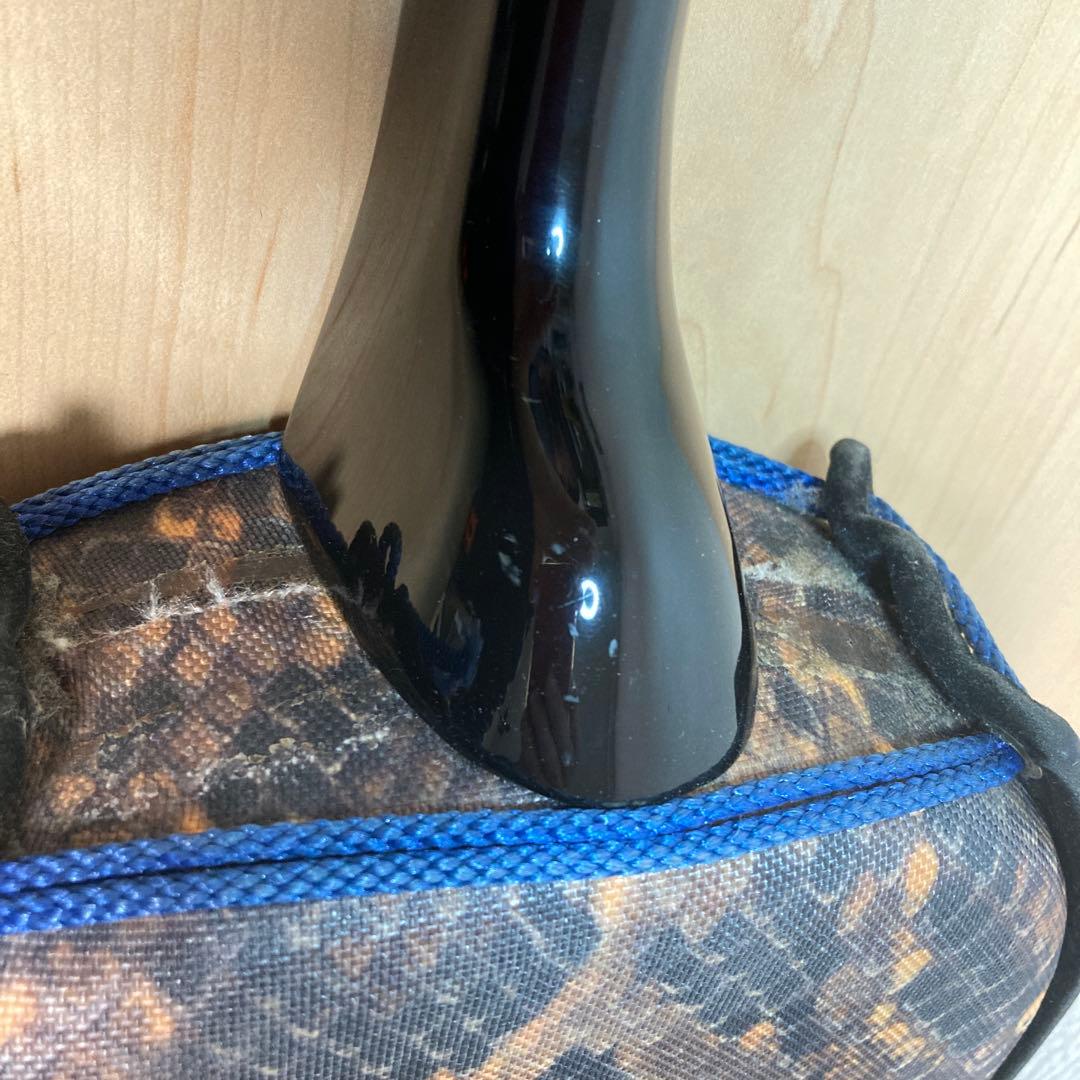 沖縄三味線 人工皮 蛇柄 ケース付き