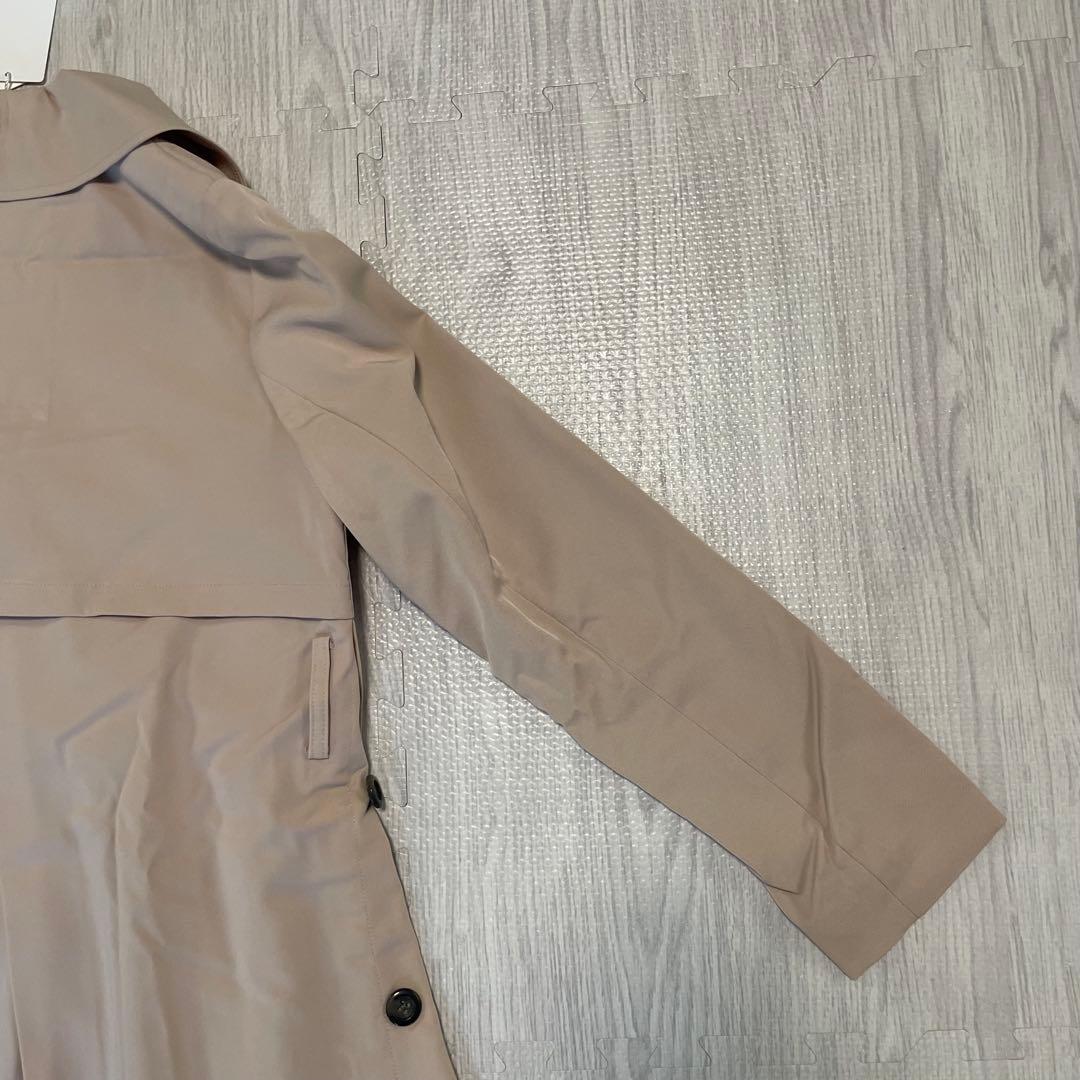 【未使用品】rienda トレンチコート　ベルト付き　プリーツ　ライトベージュ