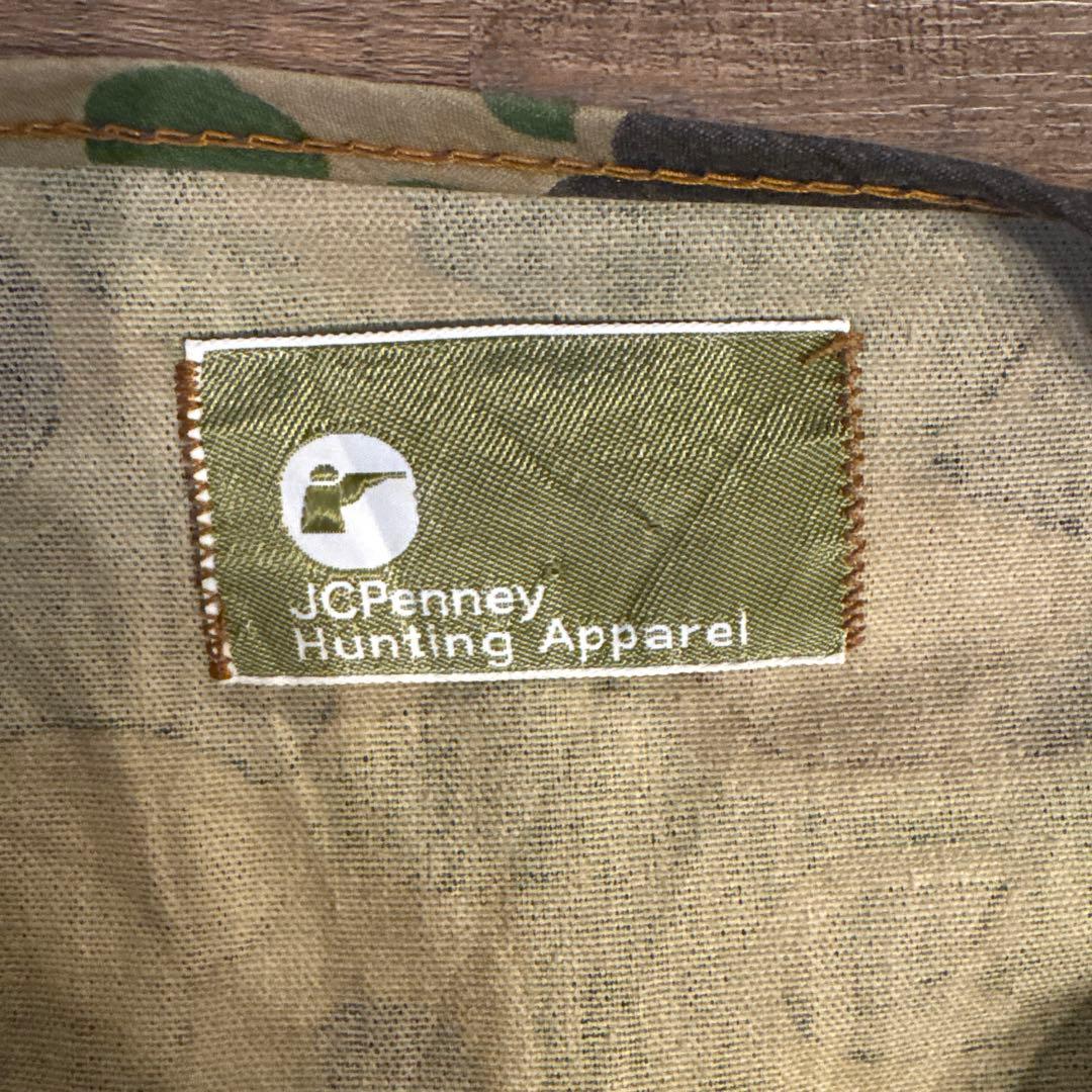 70s J.C. Penney ハンティングベスト ダック地 カモ柄　迷彩