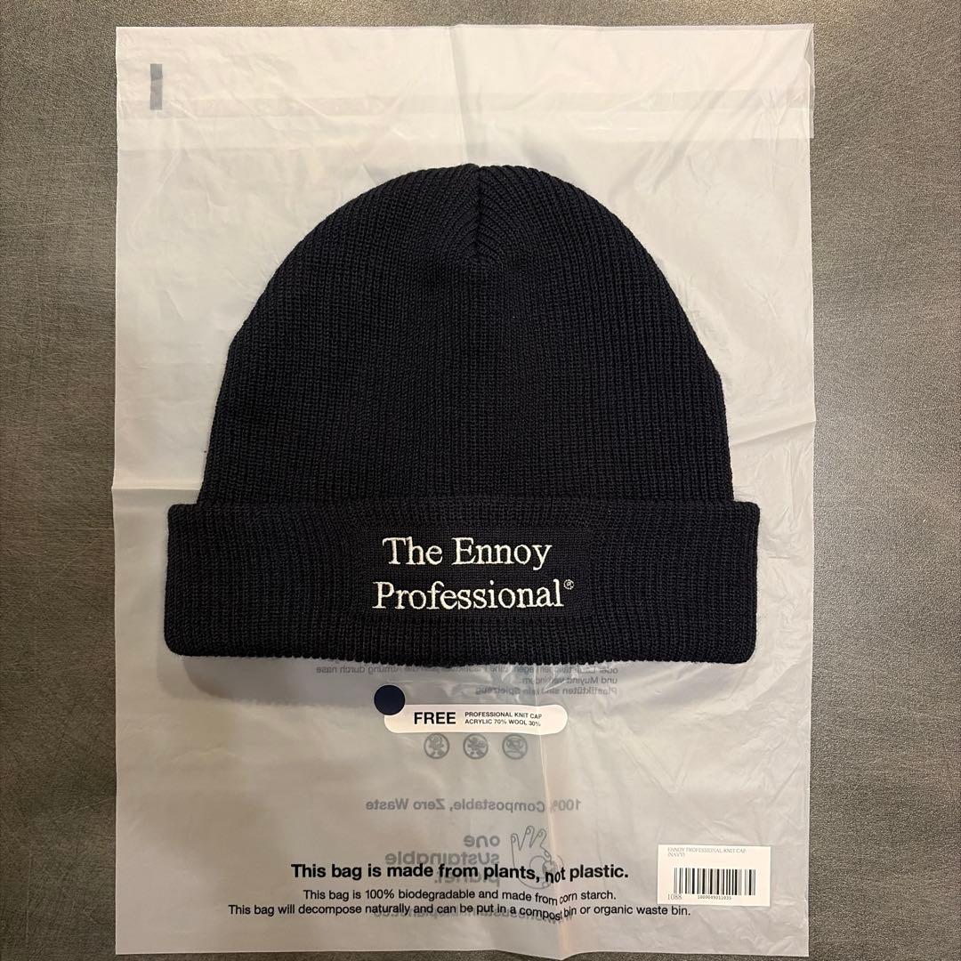 帽子 Ennoy PROFESSIONAL KNIT CAP (NAVY)
