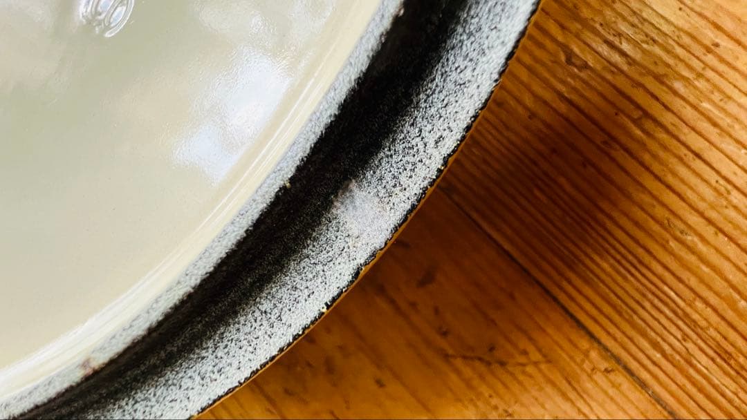 ル・クルーゼ　Le creuset ココットロンド18イエロー黄色　両手鍋