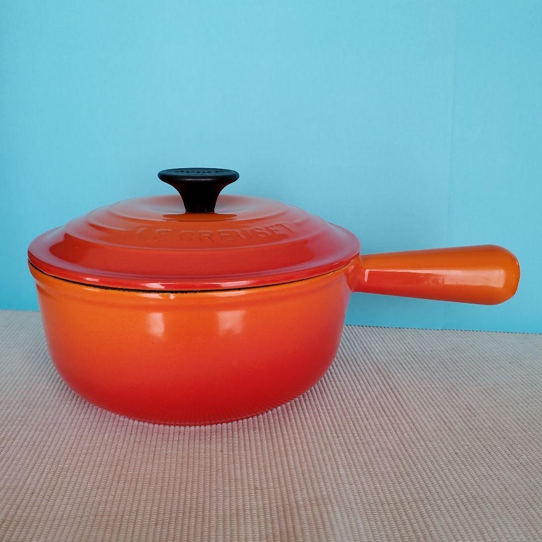 LE CREUSET ル・クルーゼ　片手鍋　ソースパン　18cm　オレンジ