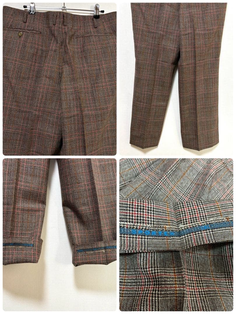 vintage スーツ ダブルジャケット パンツ ブラウン セットアップ菅田将暉