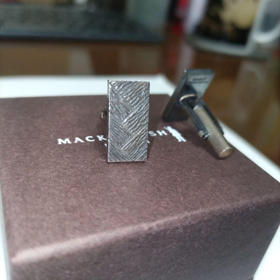 【未使用】MACKINTOSH LONDON カフリンクス シルバー 箱付き