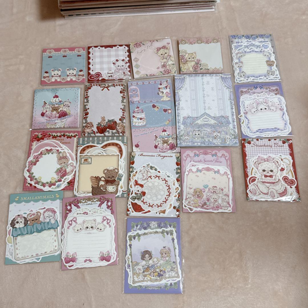 【中古】Cherish365 デザペ・ダイカットメモまとめ売り
