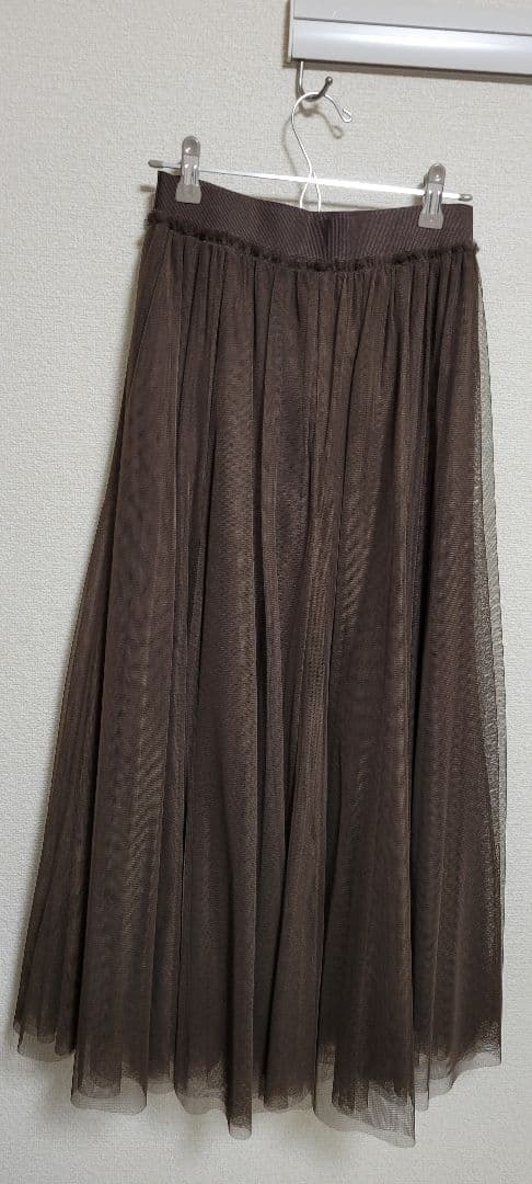 Spick&Span チュールスカート　ブラウン36
