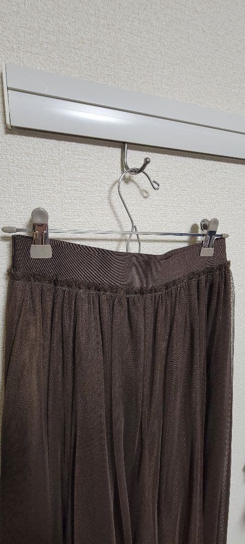 Spick&Span チュールスカート　ブラウン36