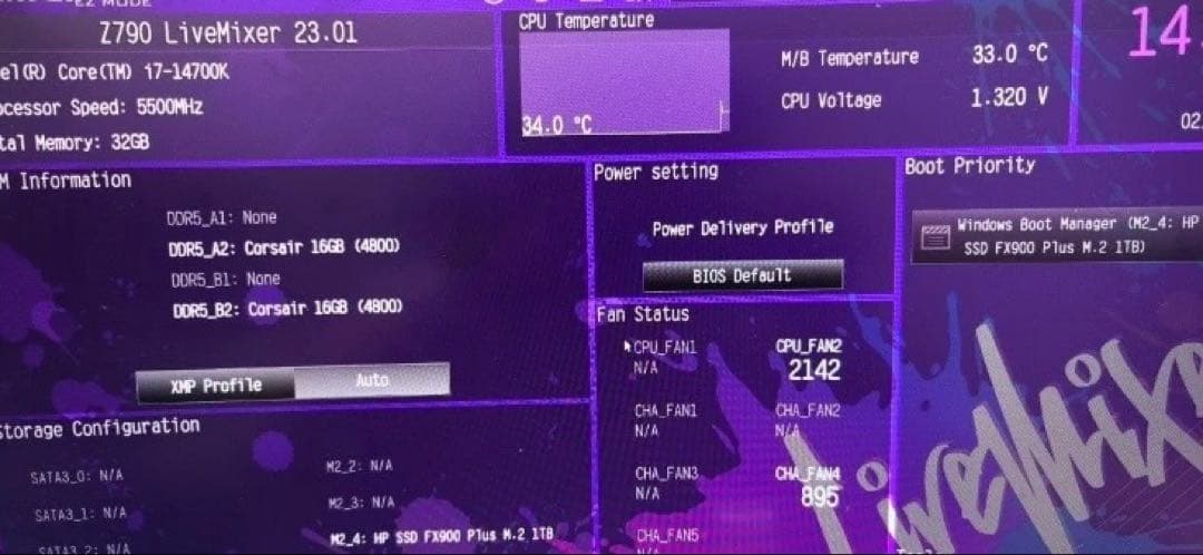 ASRock Z790 LiveMixer マザーボード