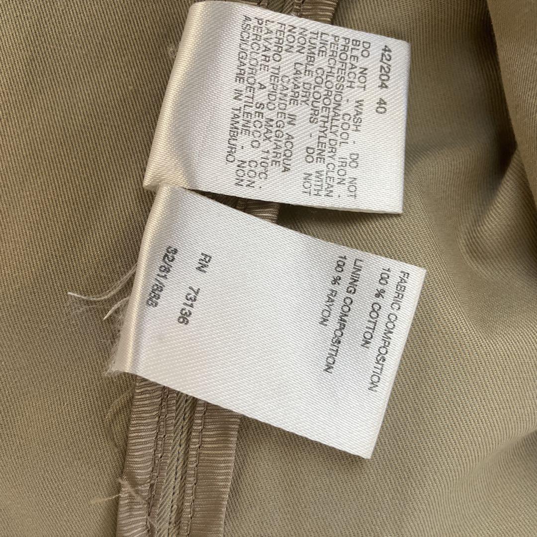 MaxMara スプリングコート トレンチコート ベージュ 銀タグ 40